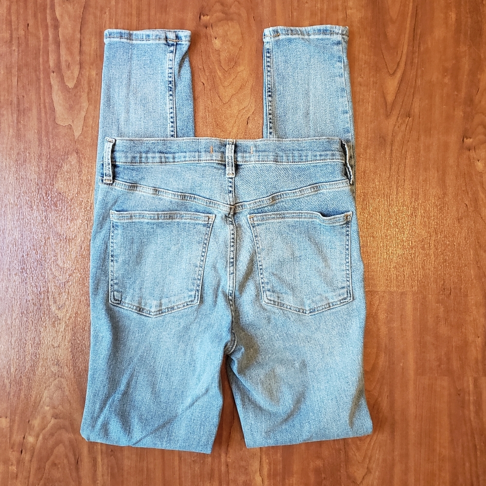 Free People Light Wash High Rise Skinny Ankle Jeans Pants 27R
